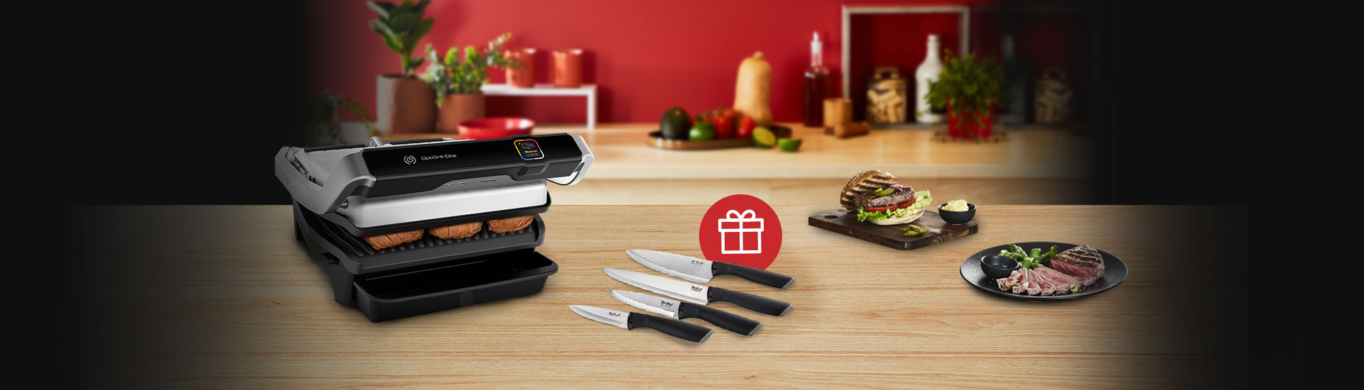 Tefal Optigrill vásárlása esetén ráadás 4 darabos késkészlet